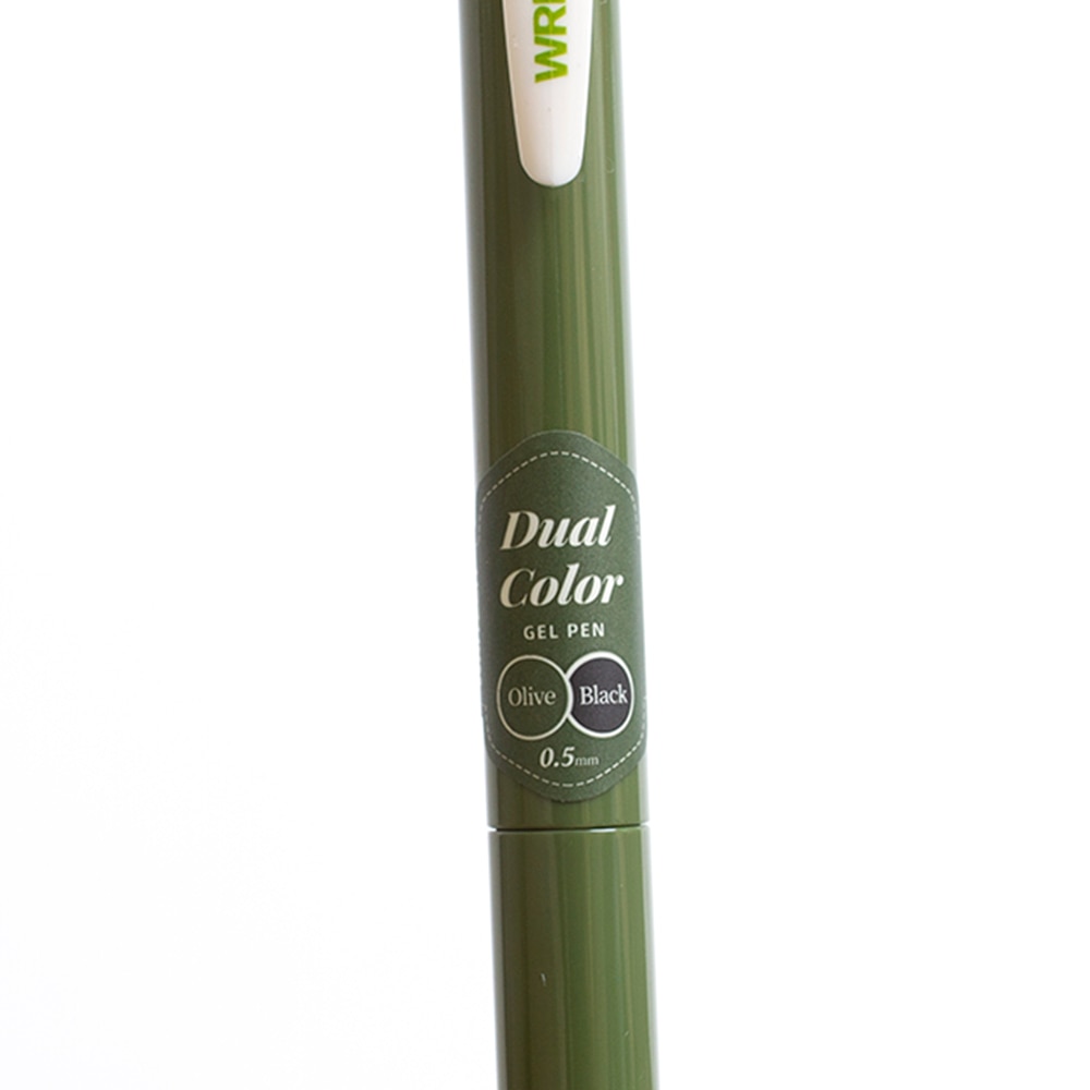 Writech, Gel, Art & School, 2-in-1, Retractable, 0.5mm, 715005, Olive